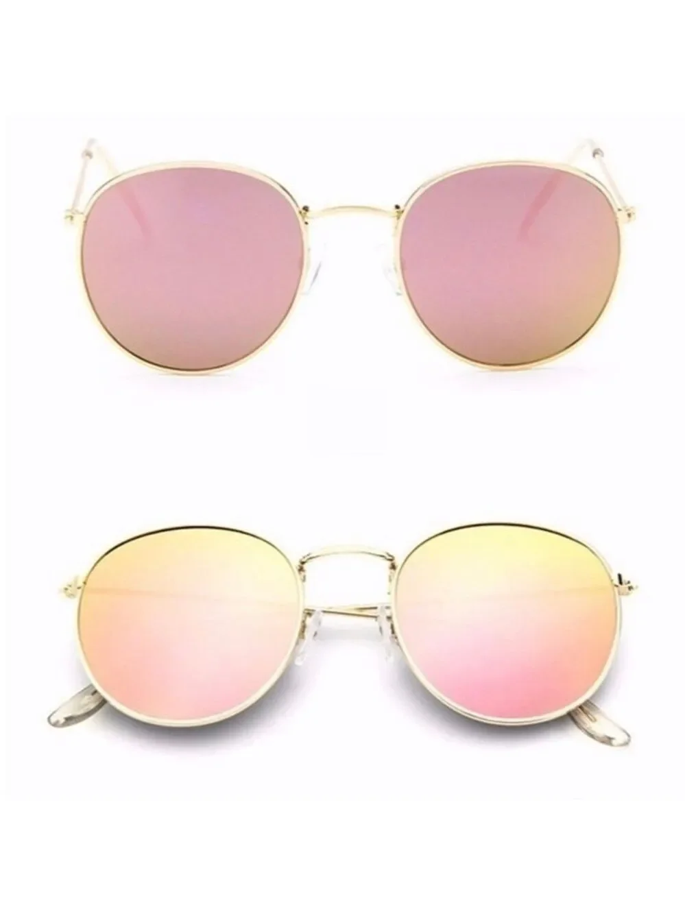 𝅺pink and Gold Vintage Sunglasses
